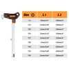 NordWolf 9-Piece T-Handle Torx Wrench Set, S2 Steel Long Arm
