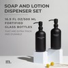 MaisoNovo Black Hand Soap Dispenser for Bathroom Set | 16.9