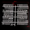 GUANGZHOU Characters For Felt Letter Board 290 Piece Numbers For