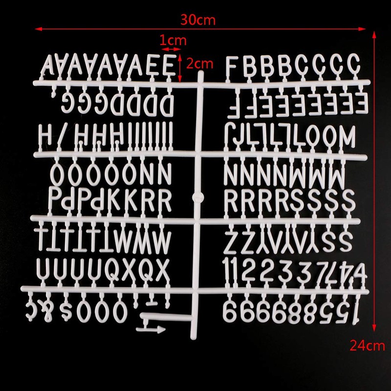 GUANGZHOU Characters For Felt Letter Board 290 Piece Numbers For