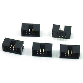 POPESQ® #A1942 IDC 2.54 mm Female PCB 8-Pin Straight Ribbon Cable Pack of 5