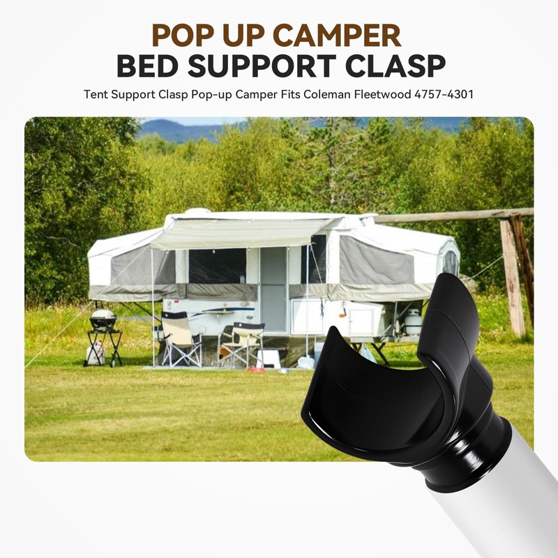 BROQIXIN 2 Pcs Pop Up Camper Bed Support Clasp,Tent Support