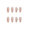 24 Pcs Beautiful and Lovely Sheer Sheer Butterfly Girly Nails