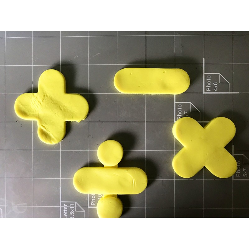 Math Symbols Cookie Cutters (set of 4)