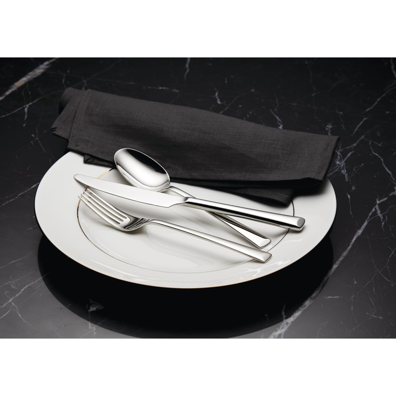 Hampton Forge Ingrid Piece Flatware Set, 20 Count, Metallic