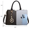 Purse and Handbags for Women, 3 Zip Compartments Tote Bag