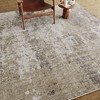 PureCozy Modern Abstract Beige Gray Rug 8x10 Machine Washable Area