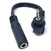 DRUT 2pcs 10cm Right Angled 2.5mm Stereo Jack to 3.5mm