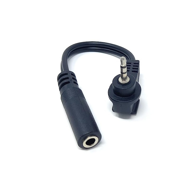DRUT 2pcs 10cm Right Angled 2.5mm Stereo Jack to 3.5mm