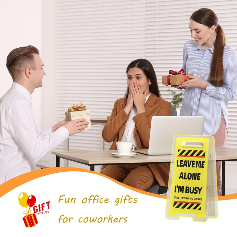 LiLiSSUCCY 8 Pack Funny Sticky Note Holder - Caution Overstimulated