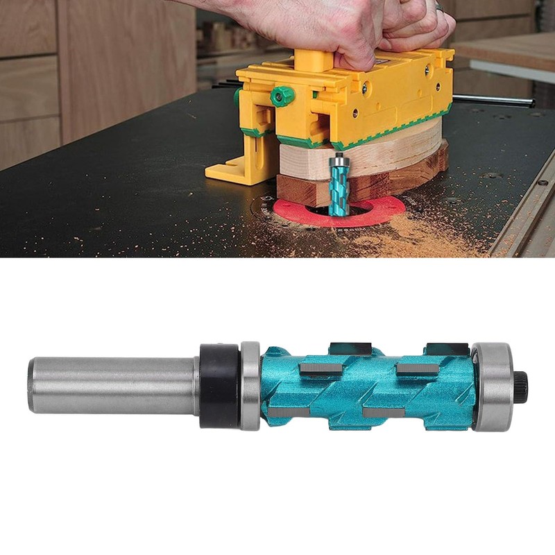 Greensen Flush Trim Router Bithaltbare Spiralschneider für Holzbearbeitungsfachleute Doppellager Flat