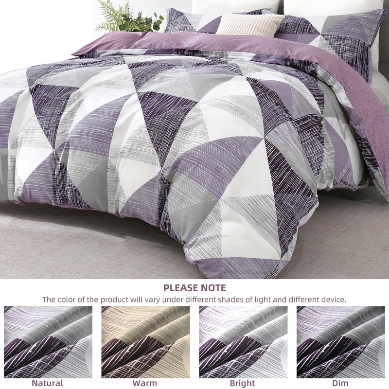 Duvet Cover Set Double Size Geometry Beddding Set with pillowcases