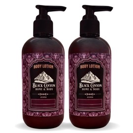 Black Canyon Amber Vanilla Scented Body Lotion with Lanolin and Jojoba Oil, 12 Oz (2 Pack)