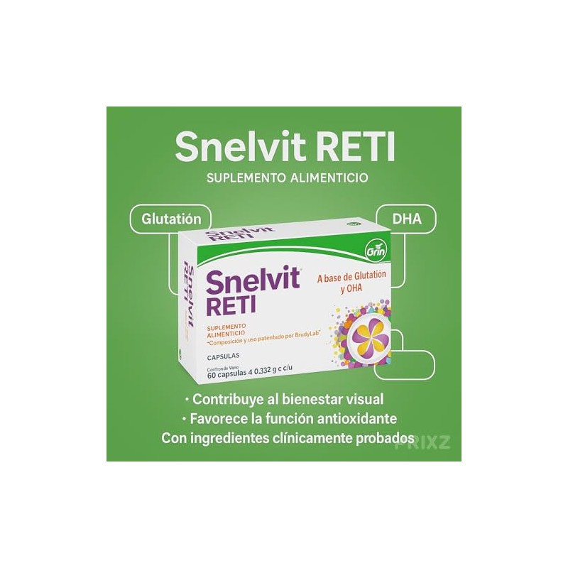 Snelvit Reti Suplemento Alimenticio Oftálmico Con 60 Cápsulas