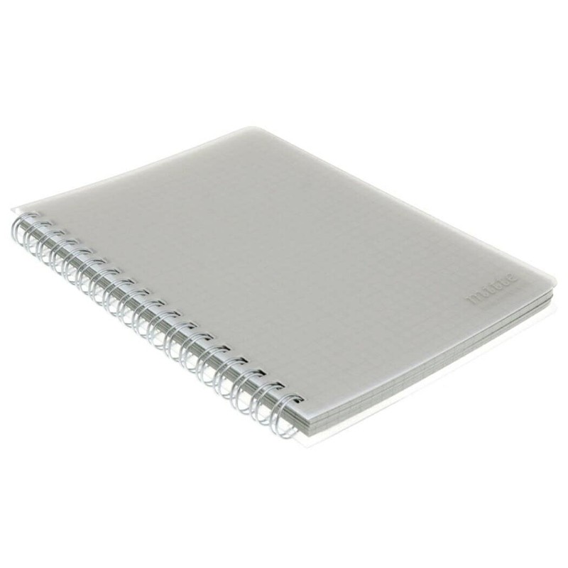 Sunstar Stationery S2638827 Mitte Double Ring Notebook, B6, Light Gray