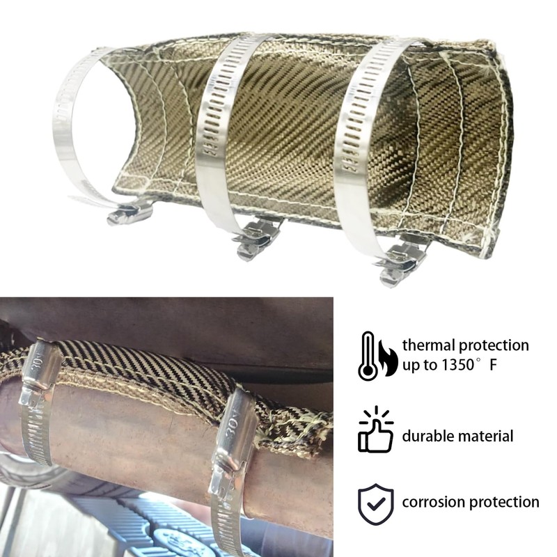 6" x 24" Exhaust Heat Shield Wrap Up to 1450℉