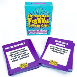 The Phenomenal Festival Drinking Game - Brutal and Hilarious Drinking Game For Adults Students - Festival Party Game