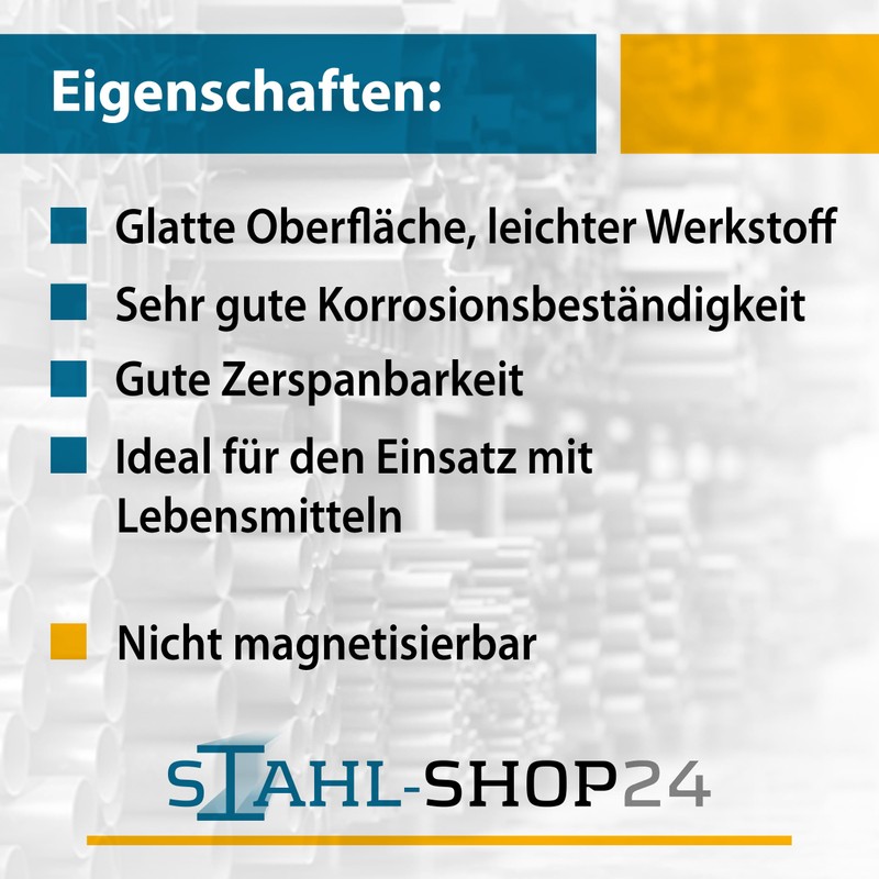 Stahl-Shop24 - Aluminium round tube, hollow profile, pressed aluminium pipe