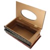 Book Tissue Box Cover Antique Rectangular Dispenser Napkin Holder for