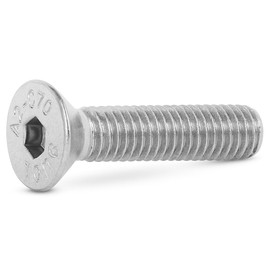 Topnorm24 - Countersunk Screws Stainless Steel M8 x 25 mm - Pack of 10 with Hexagon Socket DIN 7991 V2A A2 VA Screws Metric Full Thread for Nuts and Washers (M8 x 25 (Pack of 10)