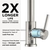 FORIOUS Kitchen Faucet with Pull Down Sprayer, Modern Single Hole