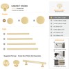 QOGRISUN 5-Pack Solid Brass Cabinet Knobs, 1-Inch Diameter, Round Gold