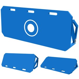 Ugnxery Soccer Rebounder Board, Upgrade 3 Angles Portable Soccer Wall for Adults & Kids, Foldable Soccer Training Equipment for Passing & Shooting Practice (Blue 40"x16")