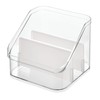 InterDesign Crisp Divided Organizer, Clear/Matte White