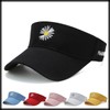 White Fang CZA048 Women's Sun Visor, Flower Embroidery, Trendy, Summer