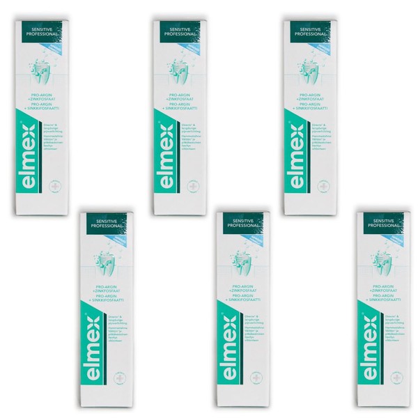 'Elmex Sensitive Professional Toothpaste for Sensitive Teeth – 6 x 75 ml
