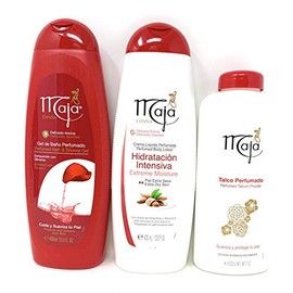 Maja Set (incluye 1 gel de ducha Maja, 1 loción Maja y polvo de Maja)