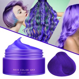 DONWELL 3-in-1 Herbal Hair Dye Shampoo-100% Grey Coverage Instant Color Results in 500ml - Purple