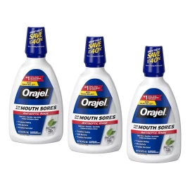 Orajel Enjuague Antiséptico Para Dolor De Boca 16 Oz, Paquet