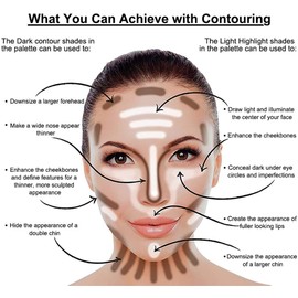 AQUAPURITY PHOERA® Sculpt & Highlight Concealer Contour Foundation Oil Control Face Contour Dual Face Shadow Repair MakeUp (102 ALMOND, ONE SIZE)