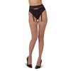MeMoi Women's Crystal Sheer Sheer Toe Stockings Red M-L