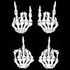 Slaced Skeleton Hands 4 Pack: Rock on Skeleton Hand Left