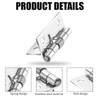 Pack of 4 Spring Hinges Self-Opening, 304 Stainless Steel Self-Closing