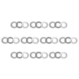 TOP-VIGOR 10Pcs AXK2035 Thrust Needle Roller Bearings with Washers, 20mmx35mmx2mm Bearing for Conveying Equipment, Automobiles, Pump, Machine Tools, Chromium Steel