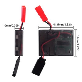 INJORA Metal Automatic Winch Wireless Remote Controller System for 1:10 RC Crawler Car Axial SCX10 90046 TRX4 Redcat (Red)