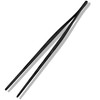 HENSSLERS Cooking Tweezers Stainless Steel [With Black Titanium Coating] -