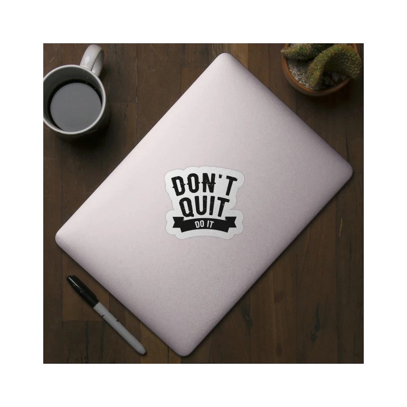 Endless New Objects Don't Quit Do It Decal Macbook Laptop