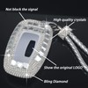 PGTOPONE Sparkly Luxury Bling Rhinestone Crystal Diamond Key Fob Cover