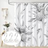 Litabel Rose Shower Curtain Hooks 12PCS,Rose Home Decorative Shower Curtain