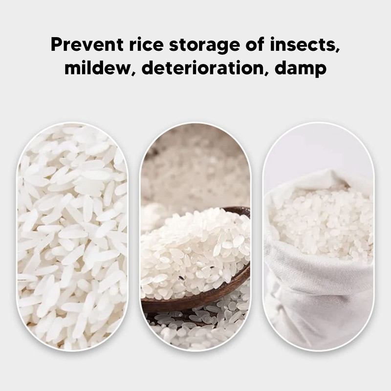 Rice Storage Container, Clear PP Plastic Grain Storage Container with