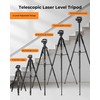 CIGMAN 59-inch Lightweight Adjustable Laser Level Tripod with 3-Way Swivel