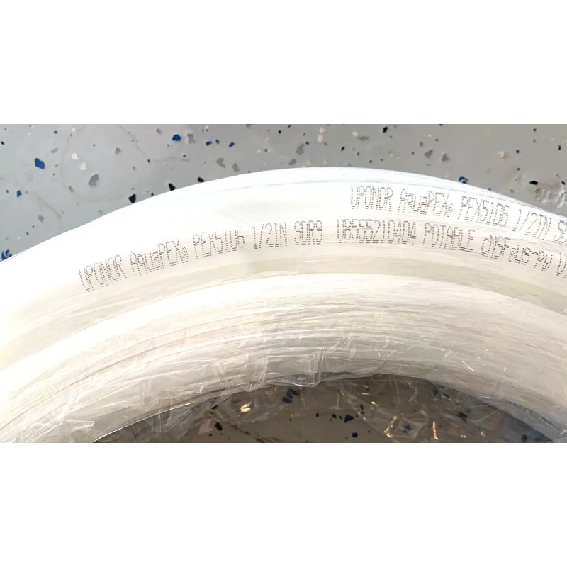 Uponor Wirsbo F1040500 AquaPEX White Tubing 100 Ft Coil (PEXa)