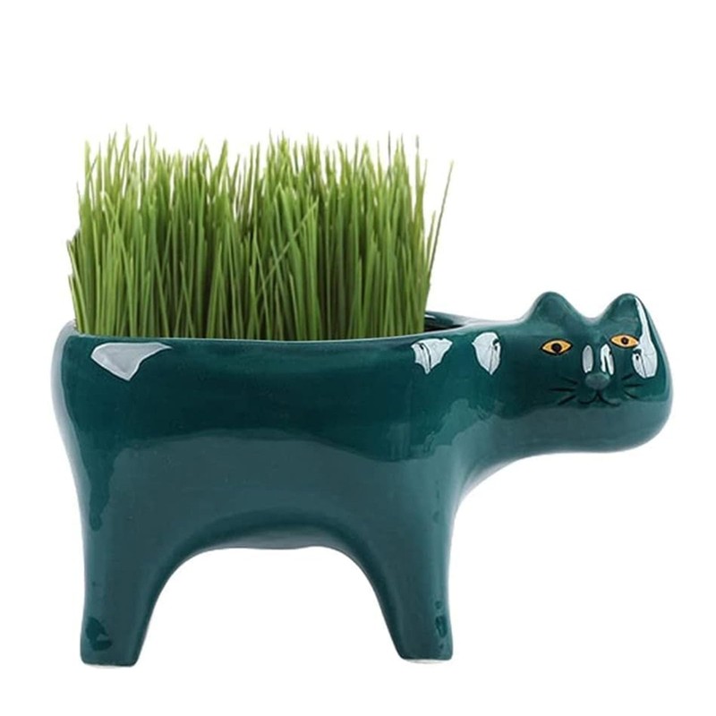 QUINTRA Cat Planter, Animal Succulent Pots, Ceramic Cat Mini Flower