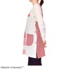 St. Women's Gingham Checkered Apron, M - L Free, red