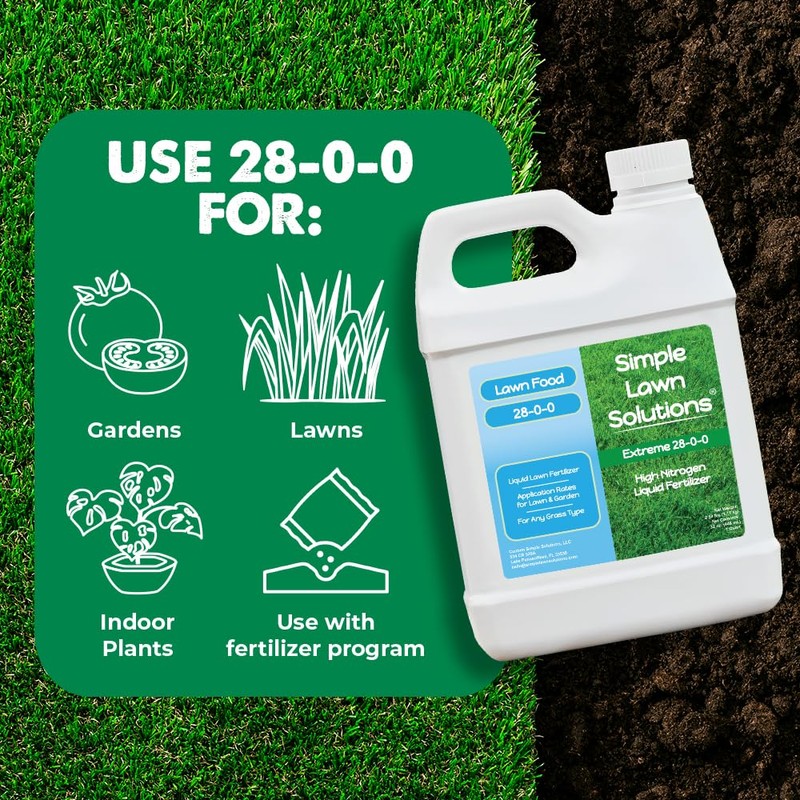 Maximum Green & Growth- High Nitrogen 28-0-0 NPK- Lawn Food