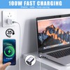 IVIVTOR USB C magnetic Adapter 2 pack,Right Angle USB4 24